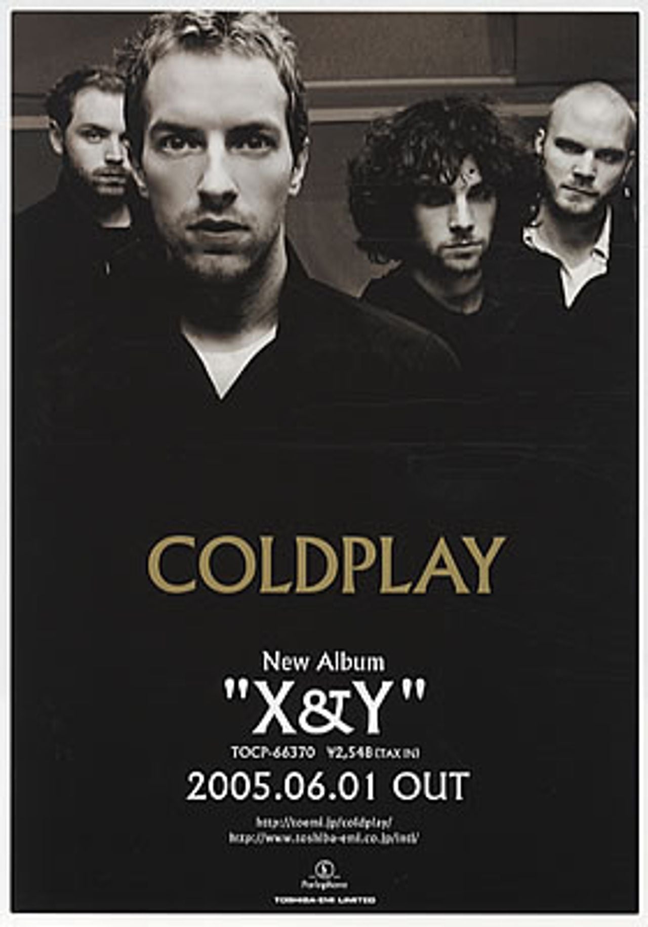 Coldplay X&Y Japanese Promo Handbill