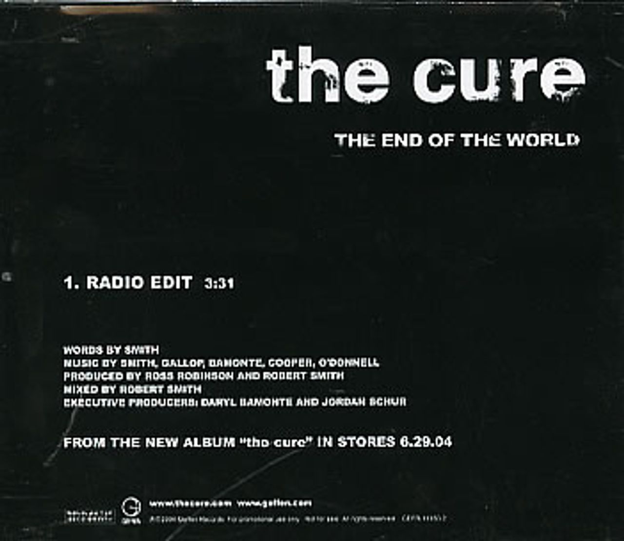 ステッカーTHE CURE - ROBERT SMITH - その他