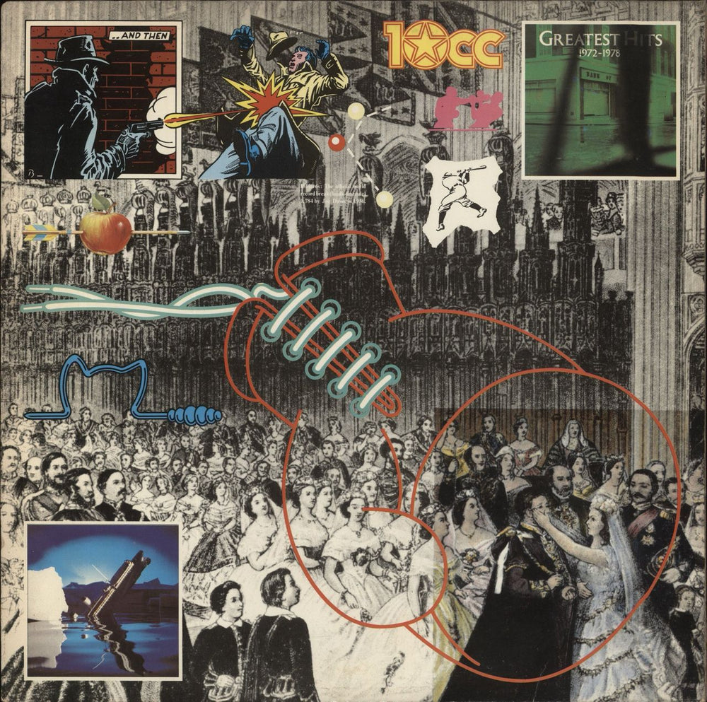 10cc Greatest Hits 1972-1978 - Gold stamp US Promo vinyl LP album (LP record) PD-1-6244