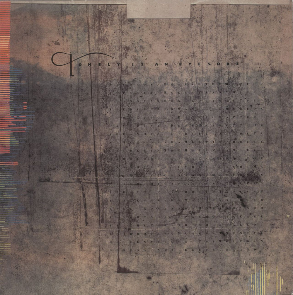 4.A.D.  Lonely Is An Eyesore UK vinyl LP album (LP record) CAD703