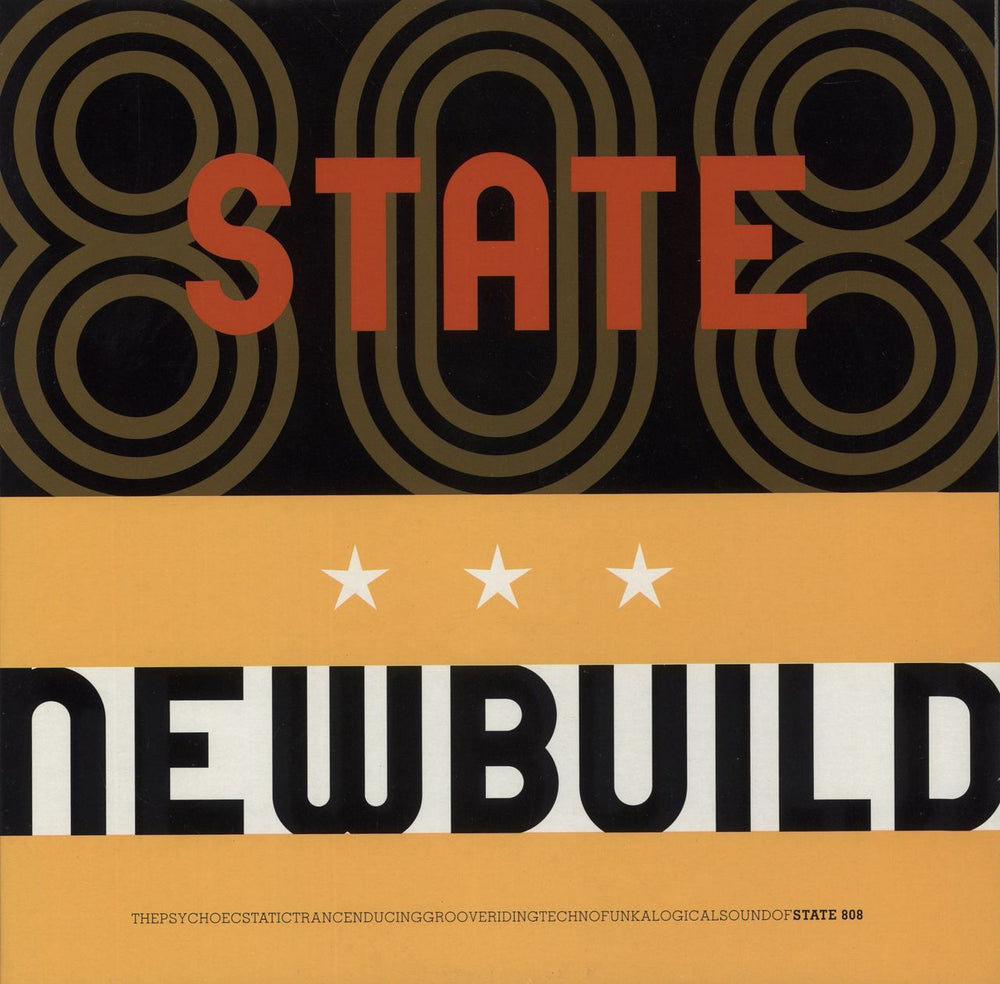 808 State Newbuild UK 3-LP vinyl record set (Triple LP Album) CAT080LP