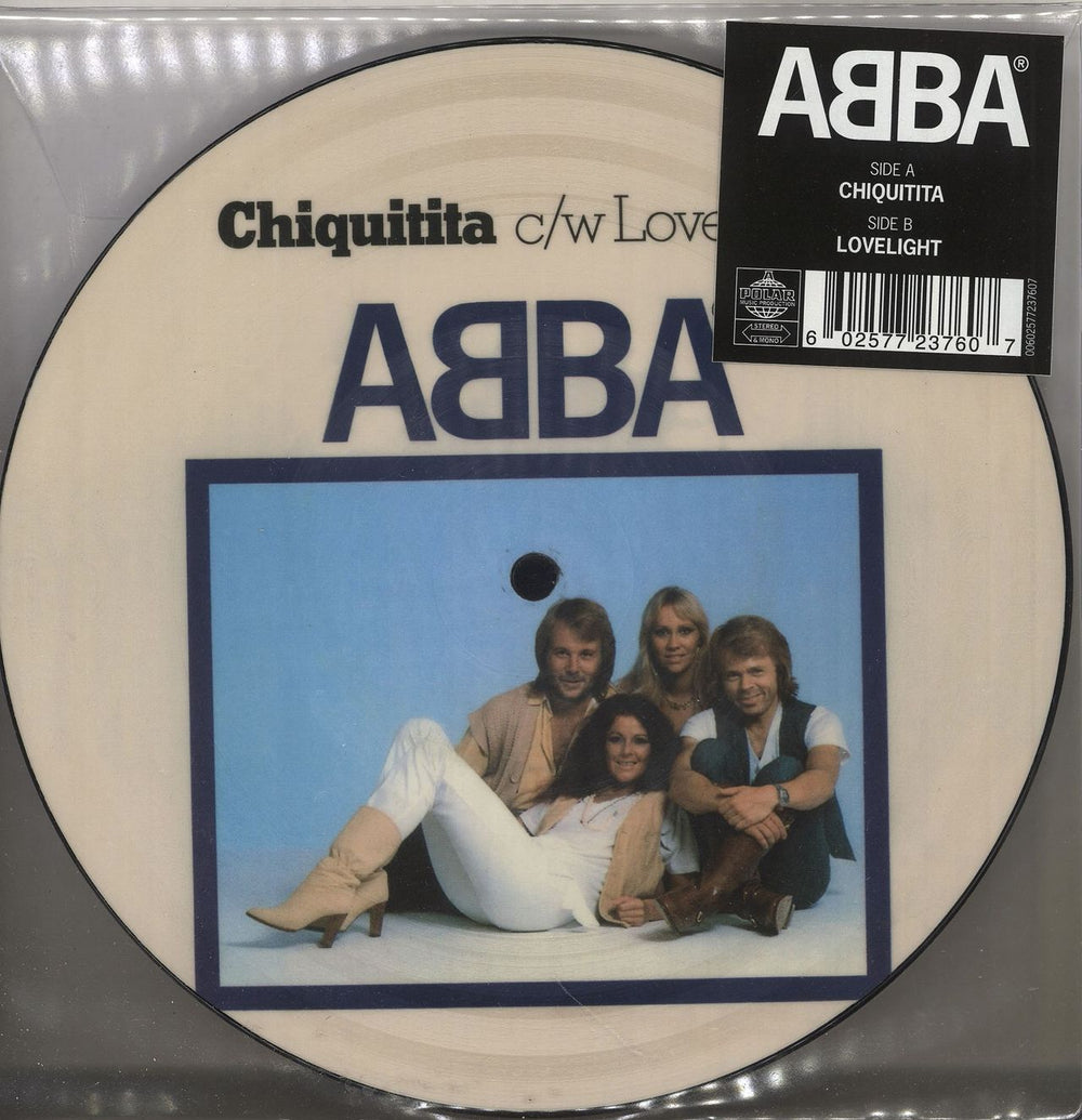 Abba Chiquitita / Lovelight UK 7" vinyl picture disc (7 inch picture disc single) 00602577237607