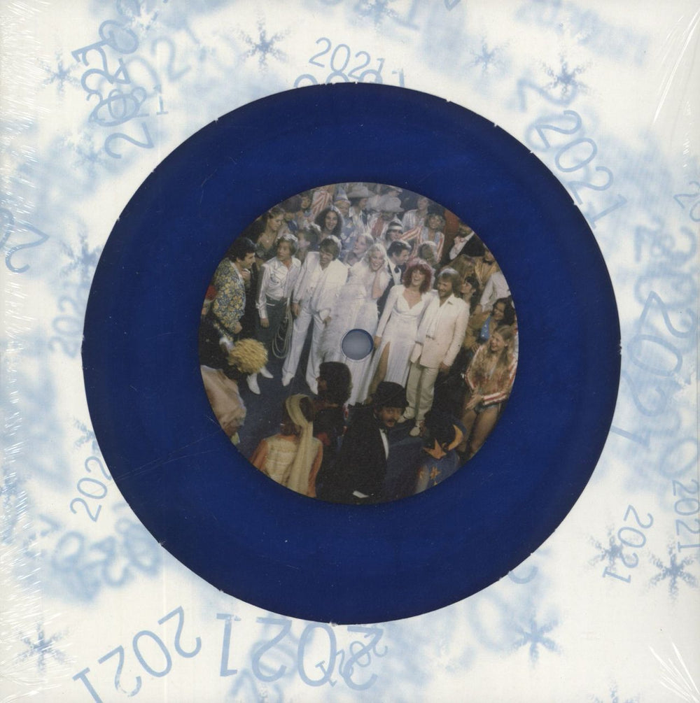 Abba Happy New Year - Blue Vinyl + Numbered - Sealed UK 7" vinyl single (7 inch record / 45) 00602435239811