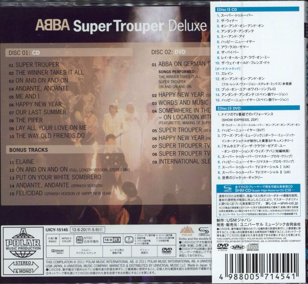 Abba Super Trouper Japanese SHM CD 4988005714541