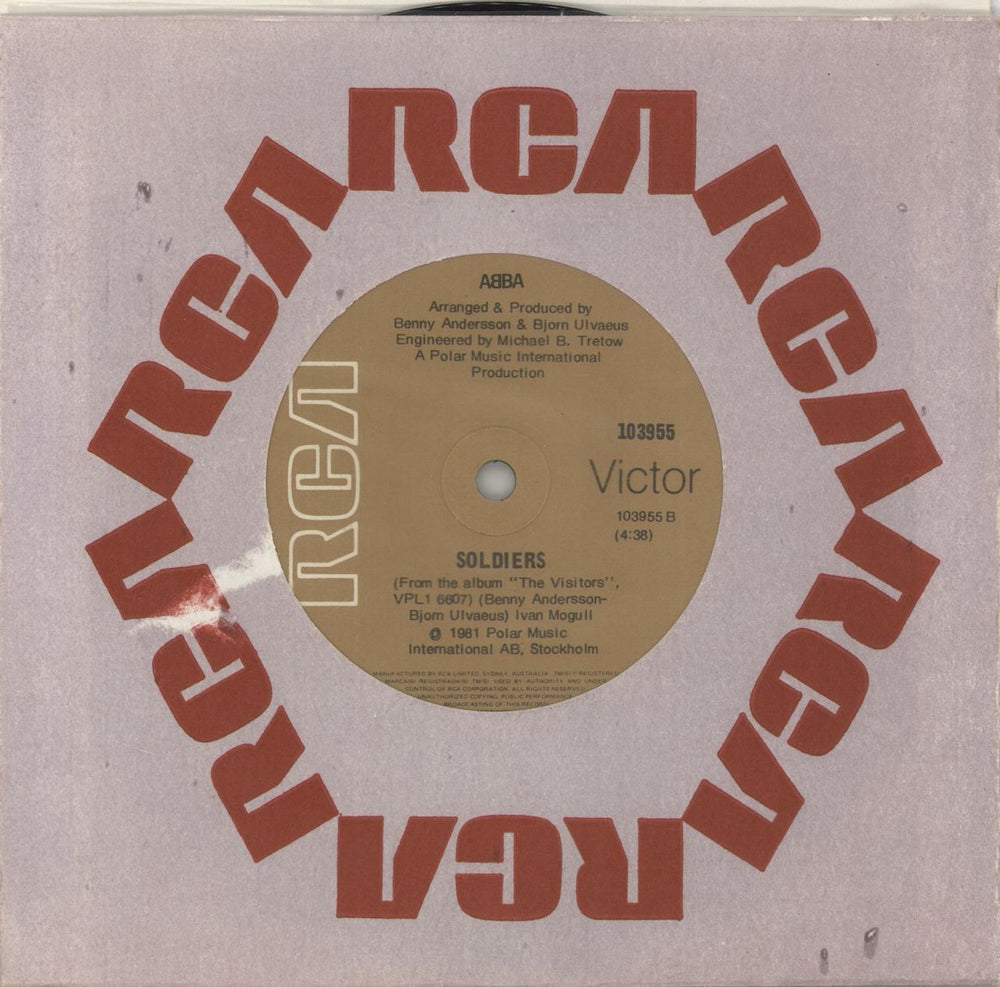 Abba When All Is Said And Done Australian 7" vinyl single (7 inch record / 45)