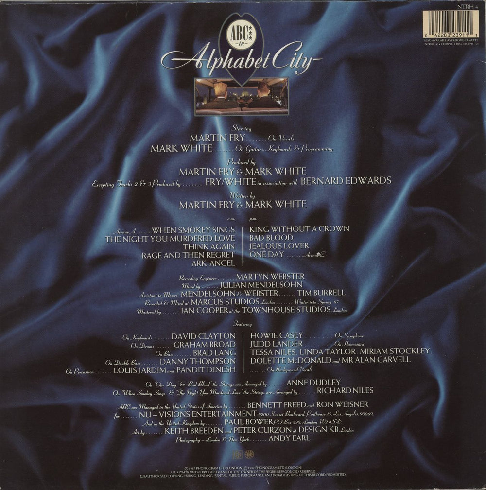 ABC Alphabet City UK vinyl LP album (LP record) 042283239111