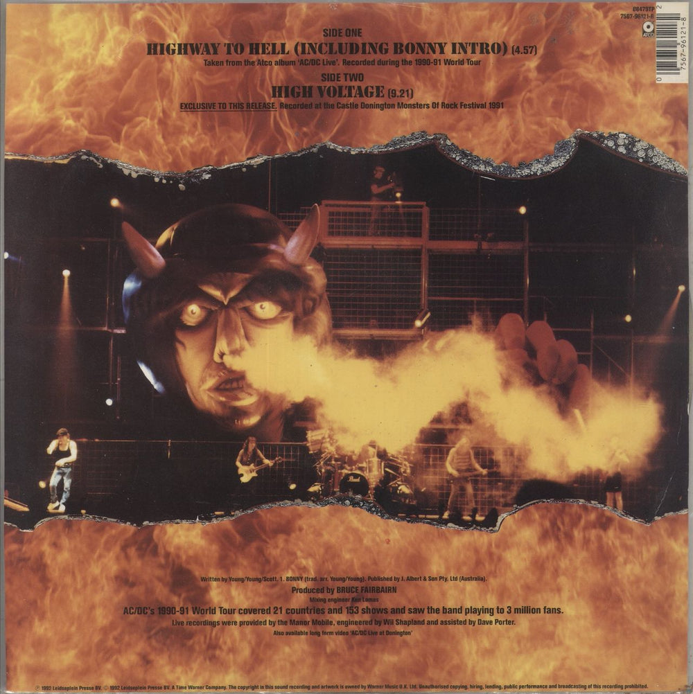 AC/DC Highway To Hell UK 12" vinyl picture disc (12 inch picture record) 075679612182