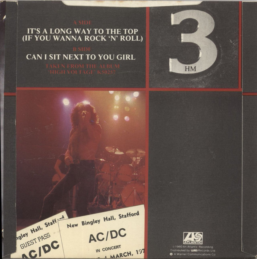 AC/DC It's A Long Way To The Top UK 7" vinyl single (7 inch record / 45)