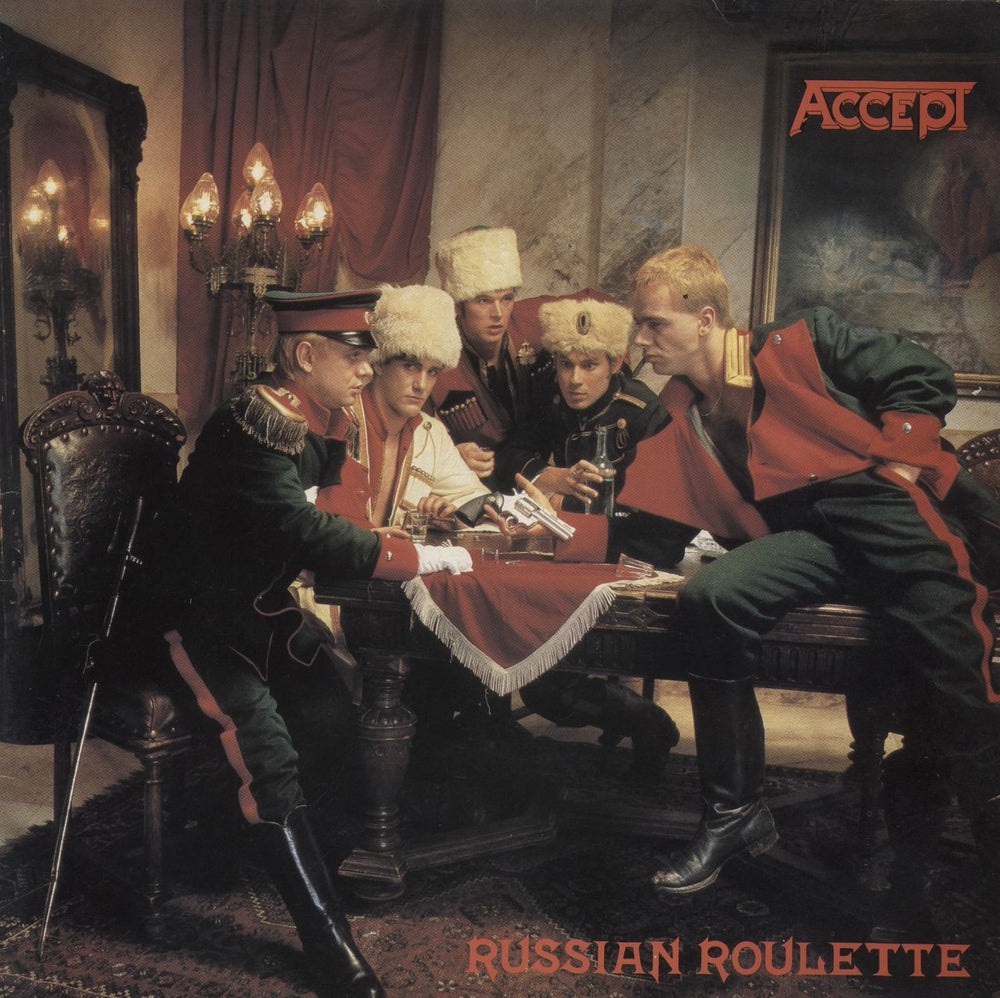Accept Russian Roulette UK vinyl LP album (LP record) PRT26893