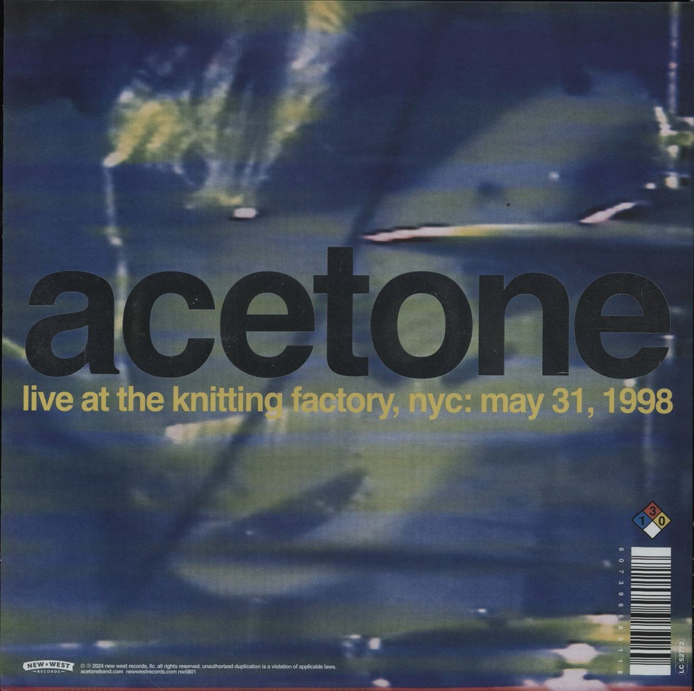 Acetone I've Enjoyed As Much Of This As I Can Stand - Clear Vinyl - RSD24 US 2-LP vinyl record set (Double LP Album)