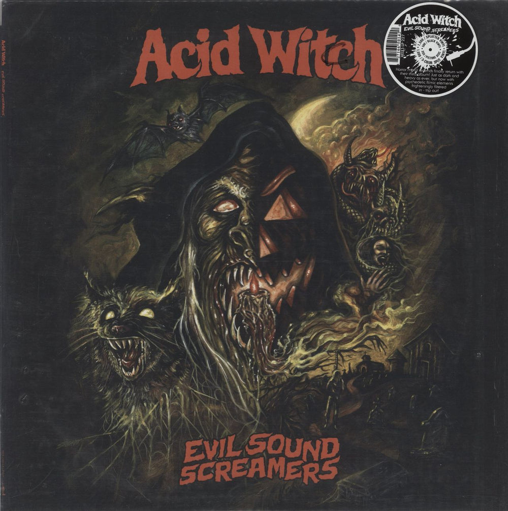 Acid Witch Evil Sound Screamers - Autumn Splatter Vinyl US vinyl LP album (LP record) HELLSLP227