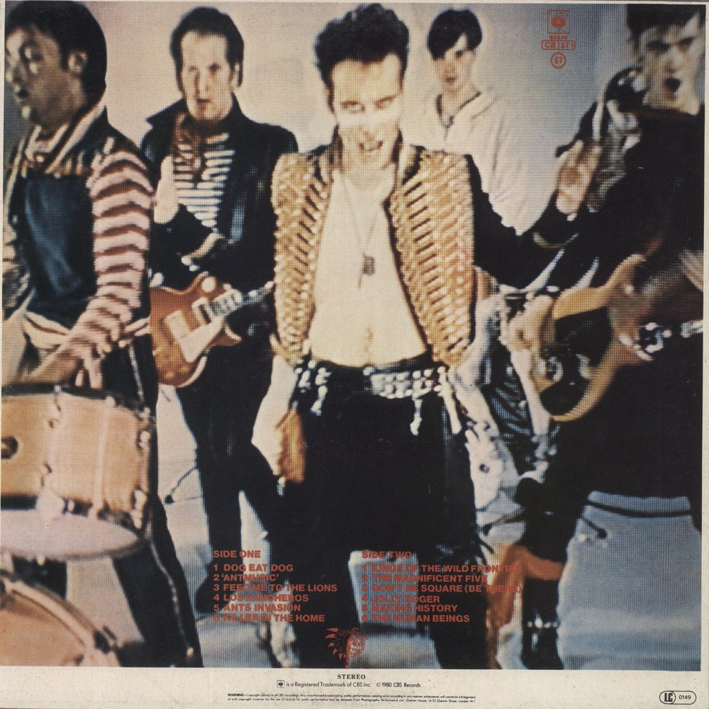 Adam & The Ants Kings Of The Wild Frontier - Stickered sleeve + Catalogue - EX UK vinyl LP album (LP record)