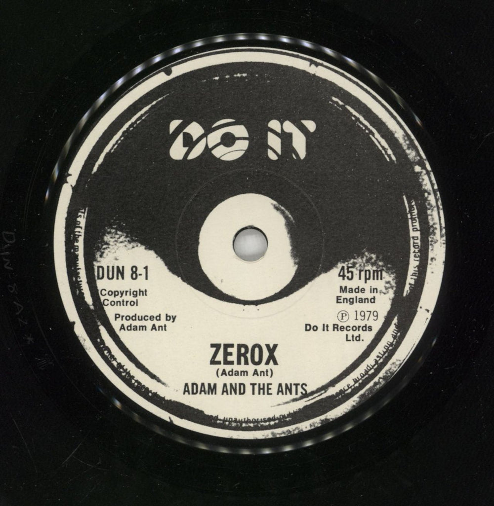 Adam & The Ants Zerox - 2nd - P/S UK 7" vinyl single (7 inch record / 45) ANT07ZE768948