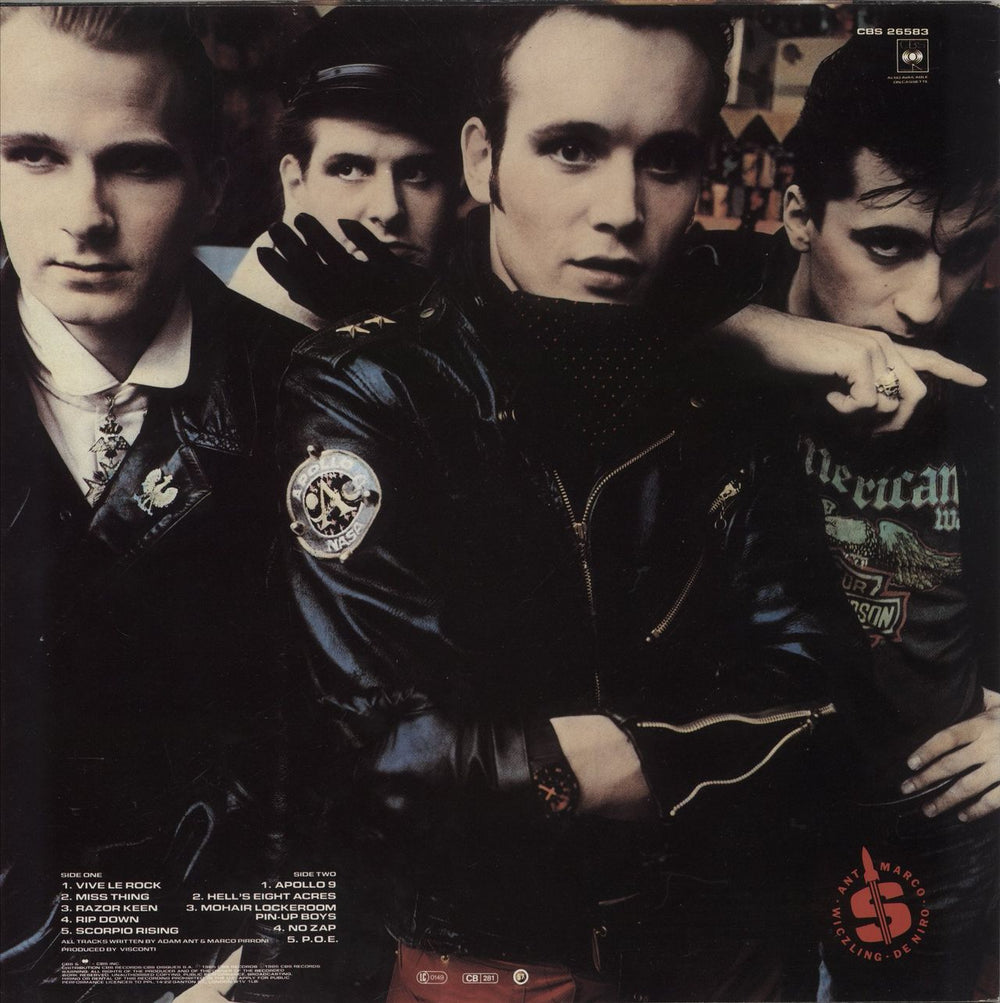 Adam Ant Vive Le Rock UK vinyl LP album (LP record)