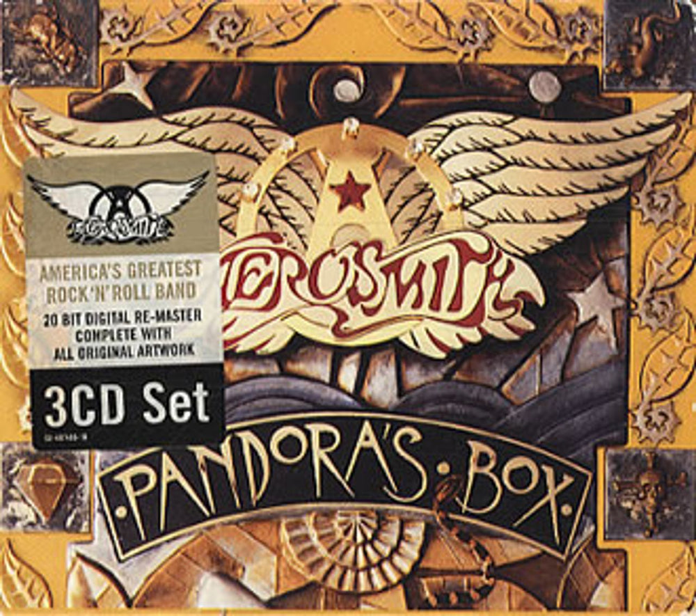 Aerosmith Pandora's Box UK 3-CD album set (Triple CD) COL4874802