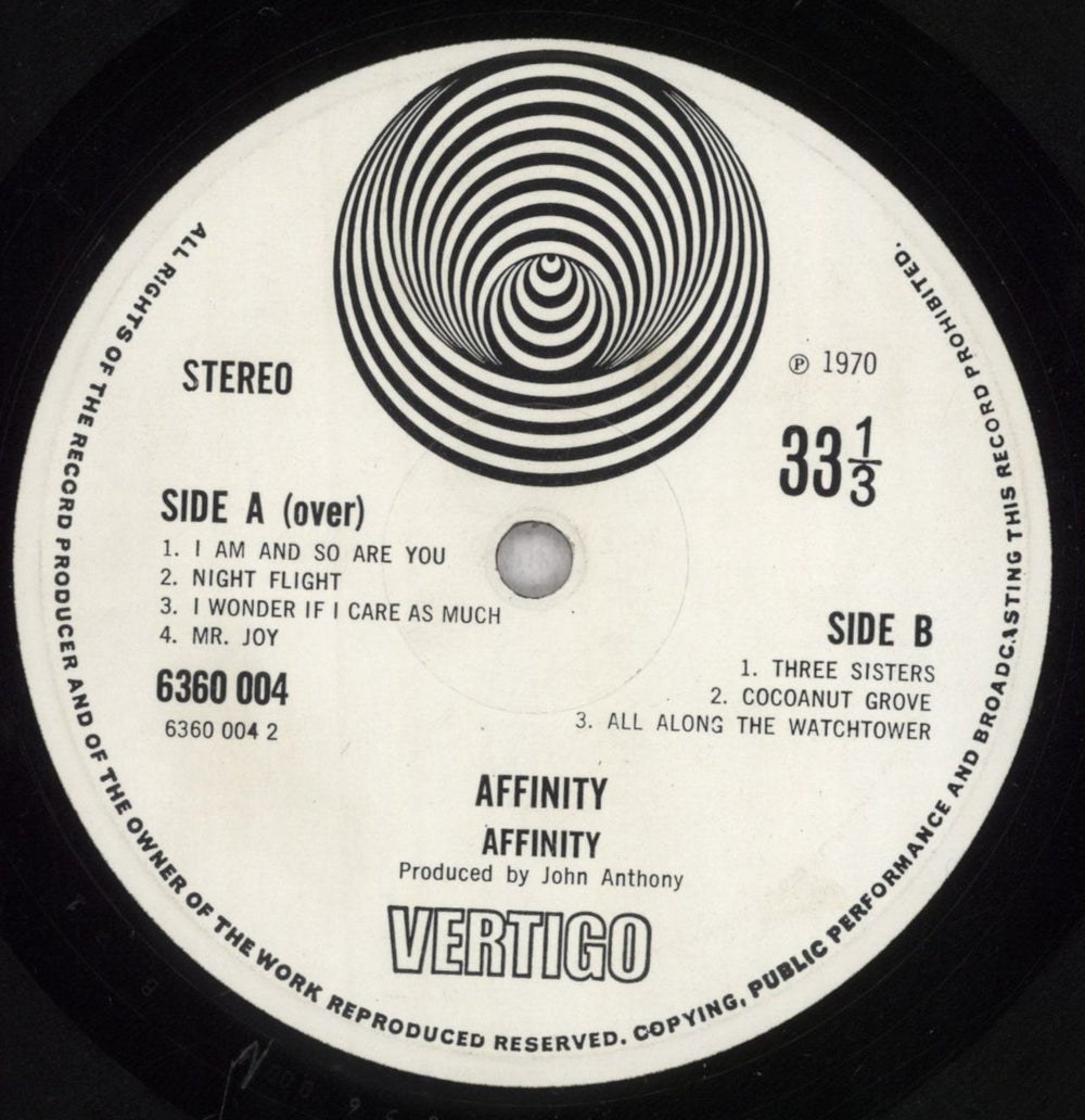 Affinity Affinity - 1st - VG UK vinyl LP album (LP record) AF-LPAF839667