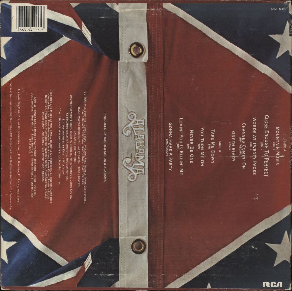 Alabama Mountain Music US vinyl LP album (LP record) 078635422917