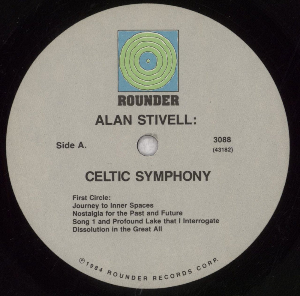 Alan Stivell Celtic Symphony US 2-LP vinyl record set (Double LP Album) ASV2LCE847135