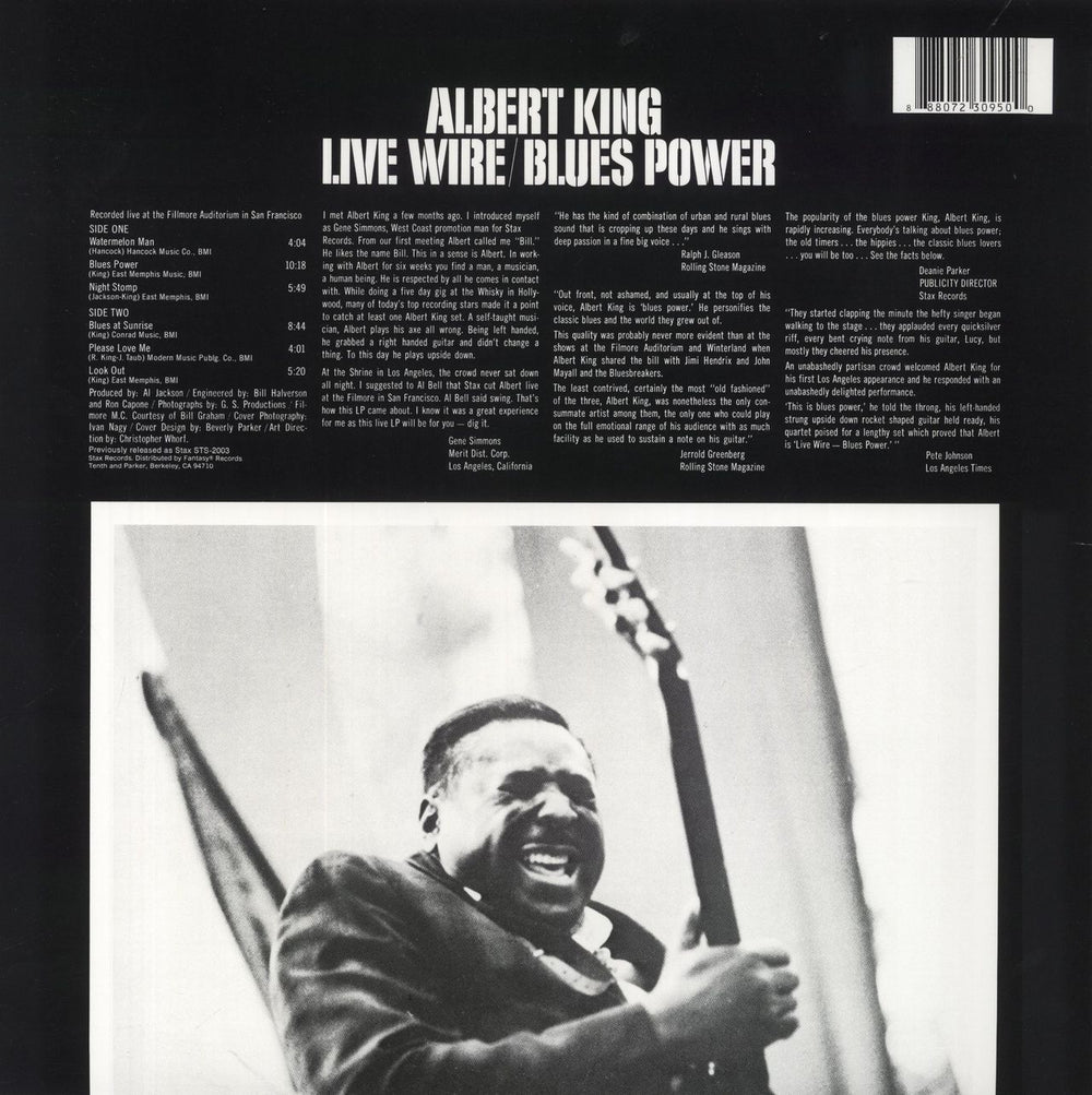 Albert King Live Wire/Blues Power US vinyl LP album (LP record) 725543839718