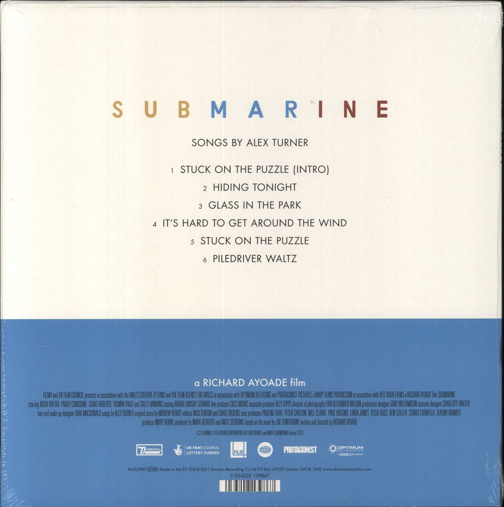 Alex Turner Submarine OST - Sealed UK 10" vinyl single (10 inch record) 5034202139867