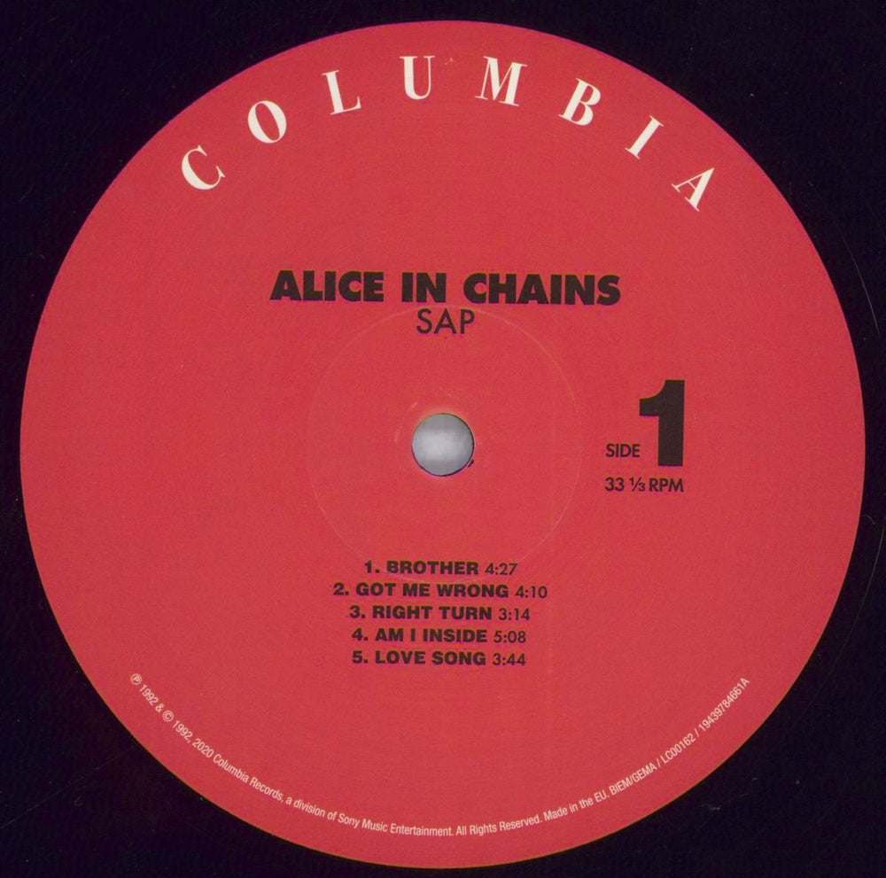 Alice In Chains Sap - RSD 2020 US 12" vinyl single (12 inch record / Maxi-single) AIC12SA830347