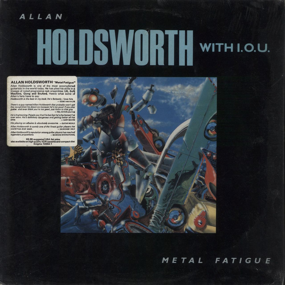 Allan Holdsworth Metal Fatigue - 1st - stickered shrink US vinyl LP album (LP record) 72002-1