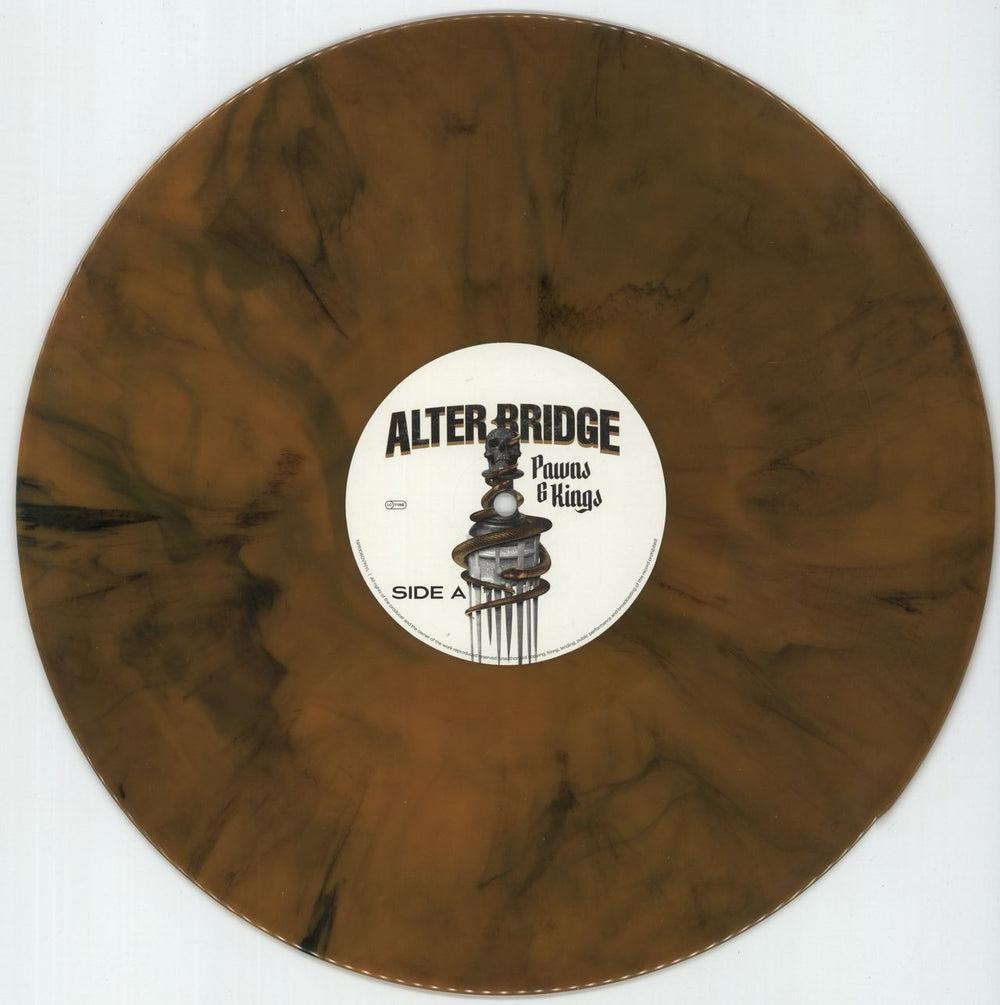 Alter Bridge Pawns & Kings - Orange & Black Marbled Vinyl UK vinyl LP album (LP record) ATGLPPA873242