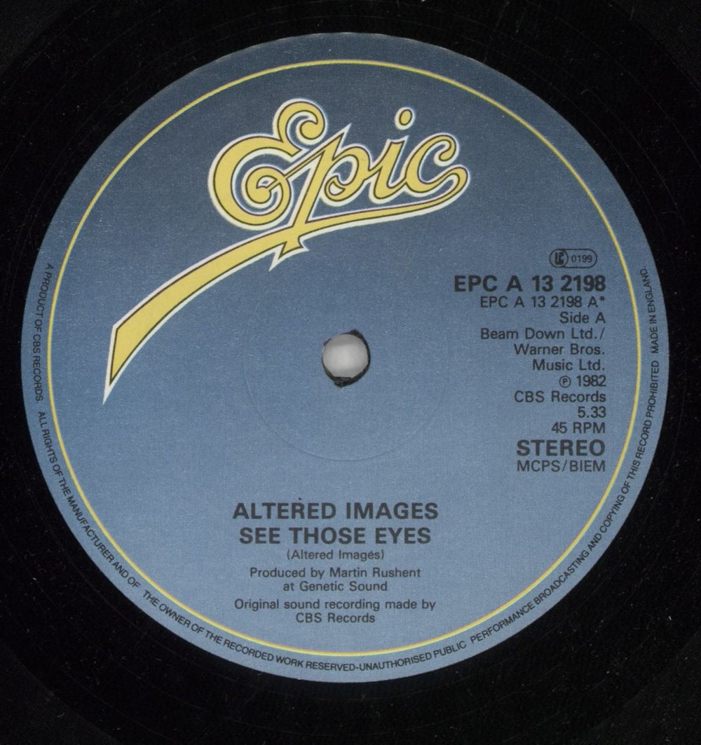 Altered Images See Those Eyes UK 12" vinyl single (12 inch record / Maxi-single) ALT12SE45932