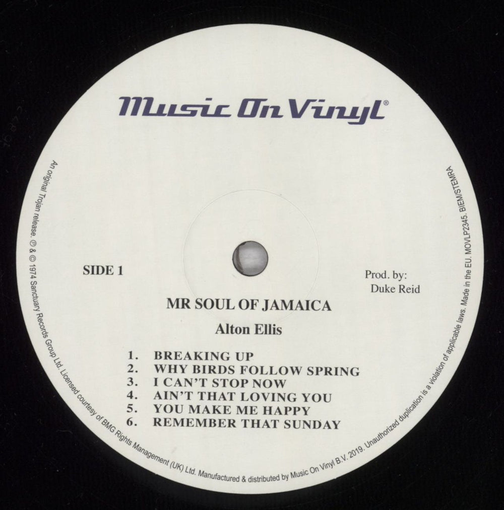 Alton Ellis Mr Soul Of Jamaica UK vinyl LP album (LP record) 3AELPMR838529