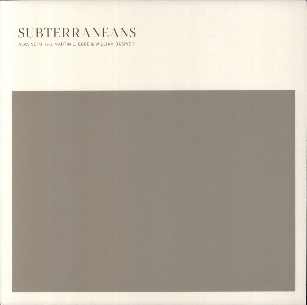 Alva Noto Subterraneans German 12" vinyl single (12 inch record / Maxi-single) N-057