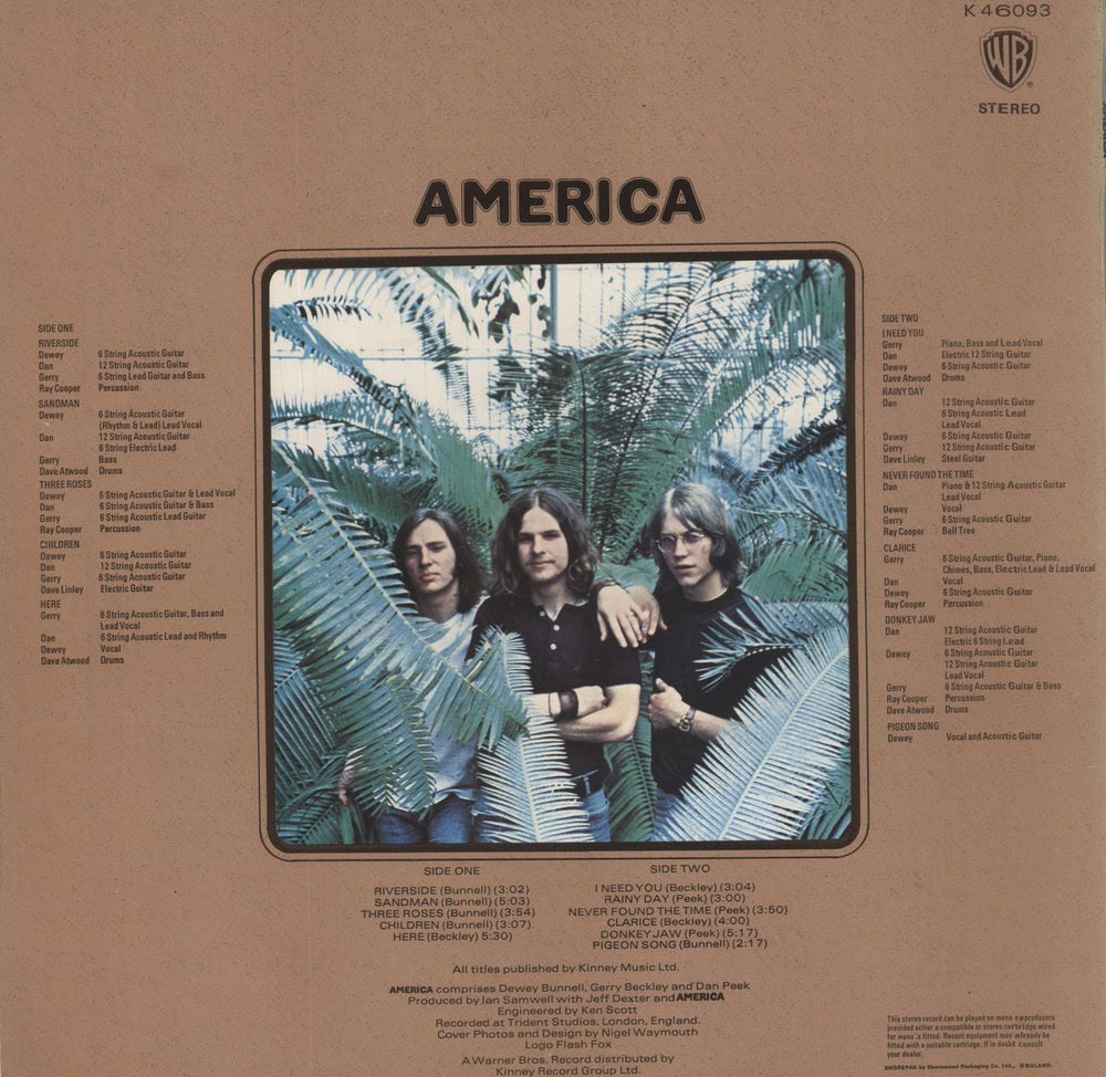 America America - 1st - Green Label UK vinyl LP album (LP record)