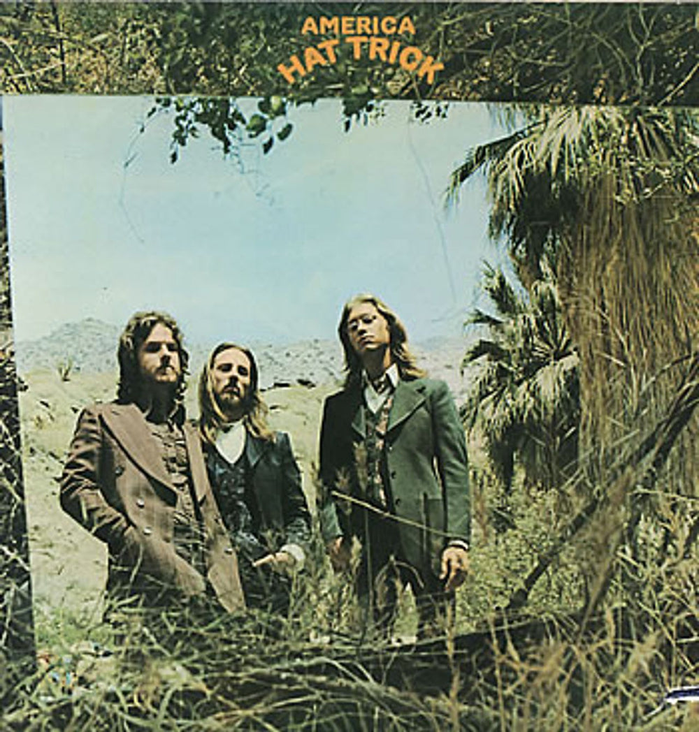 America Hat Trick + Poster US vinyl LP album (LP record) BS2728