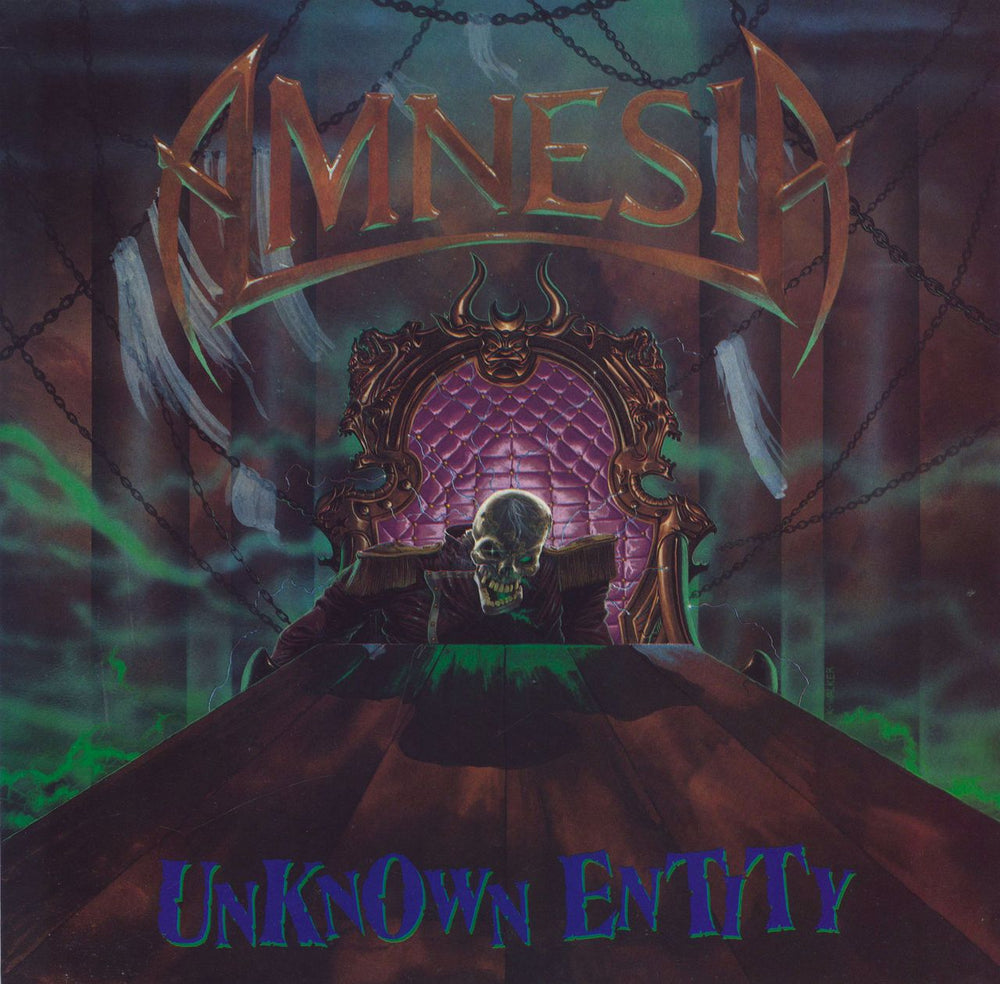 Amnesia Unknown Entity UK vinyl LP album (LP record) WADES3