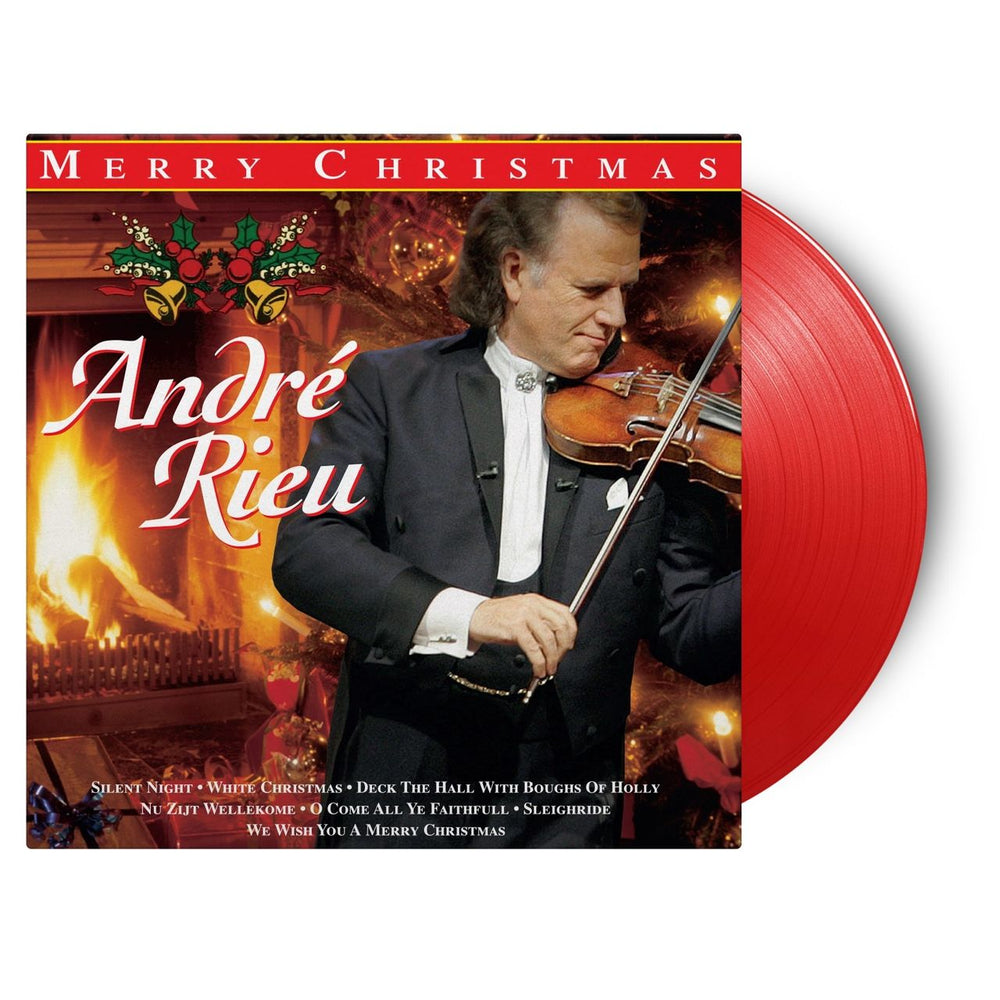 André Rieu Merry Christmas - Translucent Red Vinyl 180 Gram UK vinyl LP album (LP record) MOVLP2923