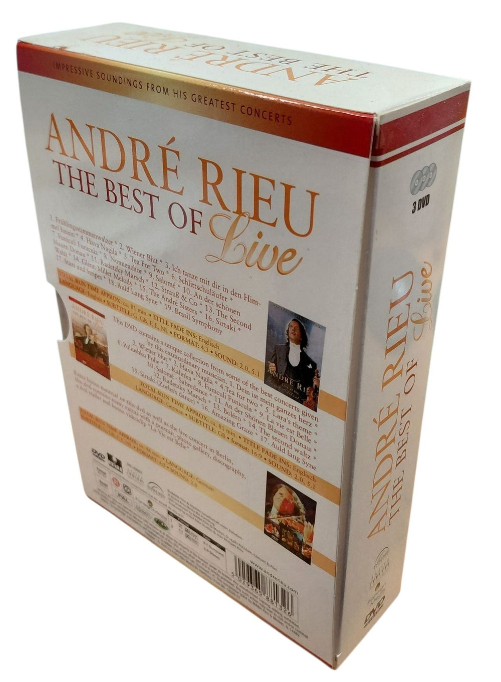André Rieu The Best Of Live UK DVD 5029365881326