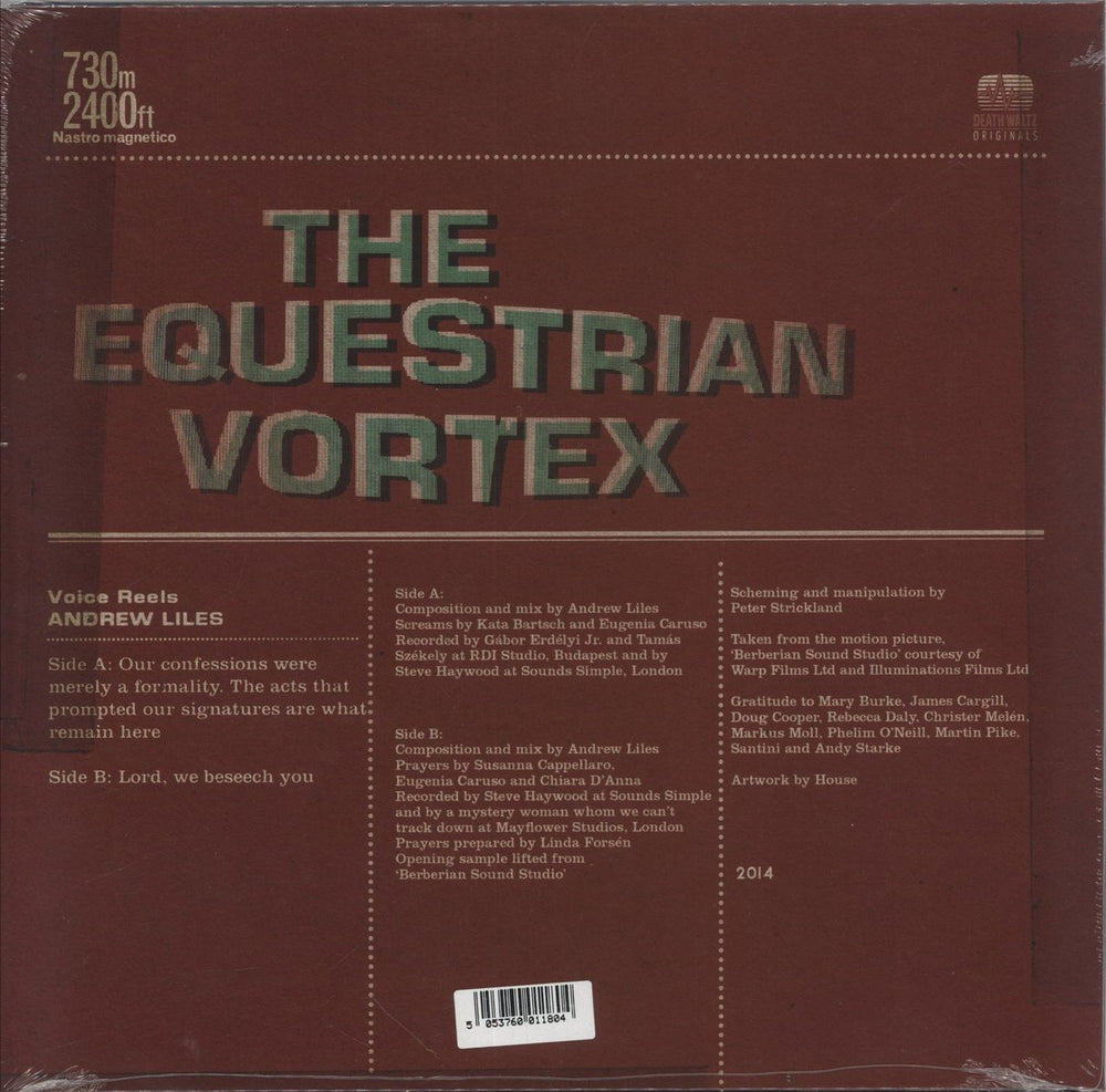 Andrew Liles The Equestrian Vortex - Blue & Yellow Swirl Vinyl - Sealed UK 10" vinyl single (10 inch record) 5053760011804