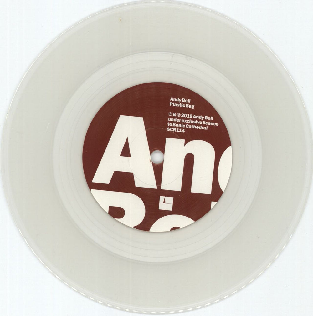 Andy Bell (90s) Plastic Bag - Clear Frost Vinyl UK 7" vinyl single (7 inch record / 45) FZN07PL865588