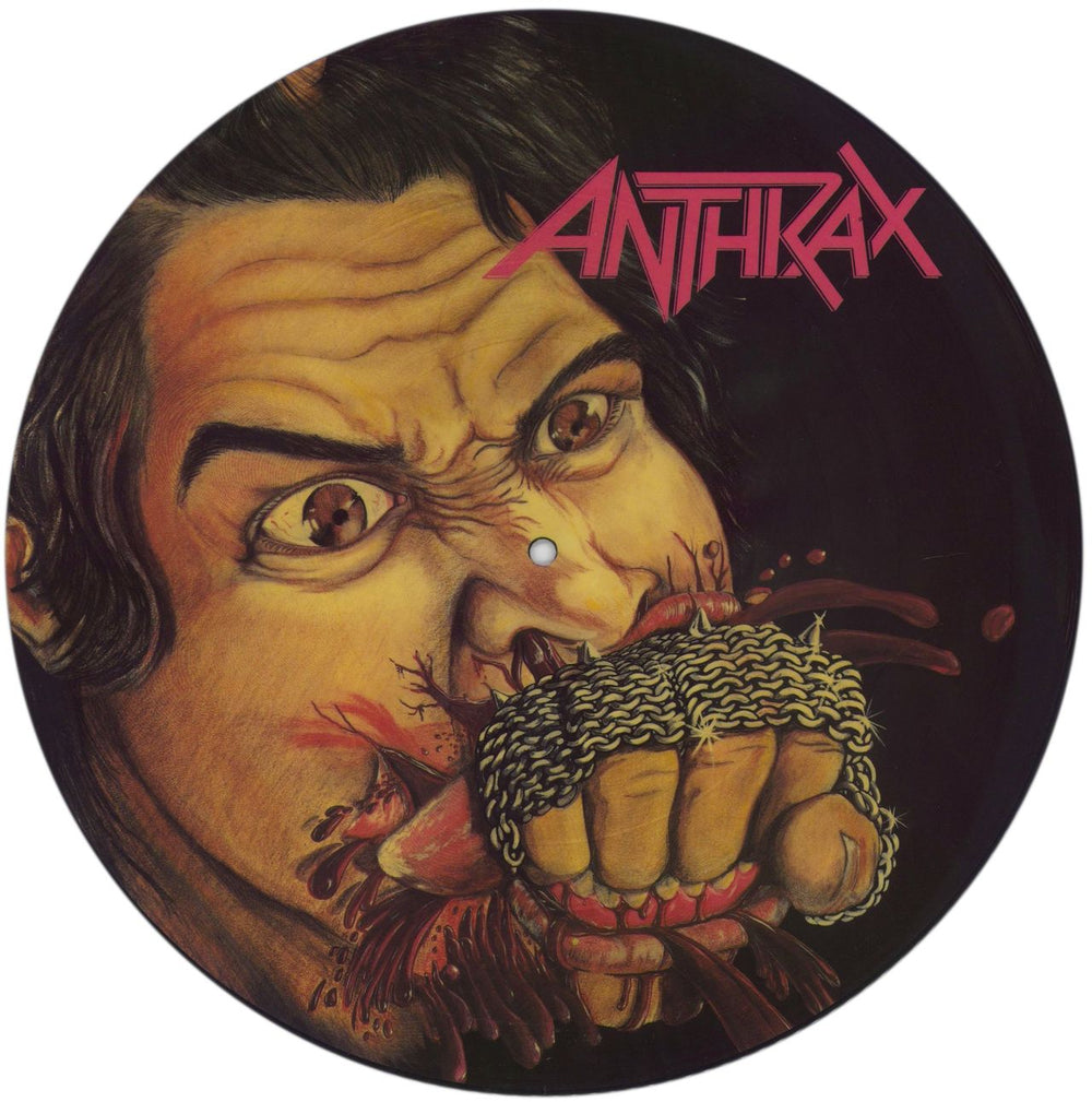 Anthrax Fistful Of Metal UK picture disc LP (vinyl picture disc album) MFN14P
