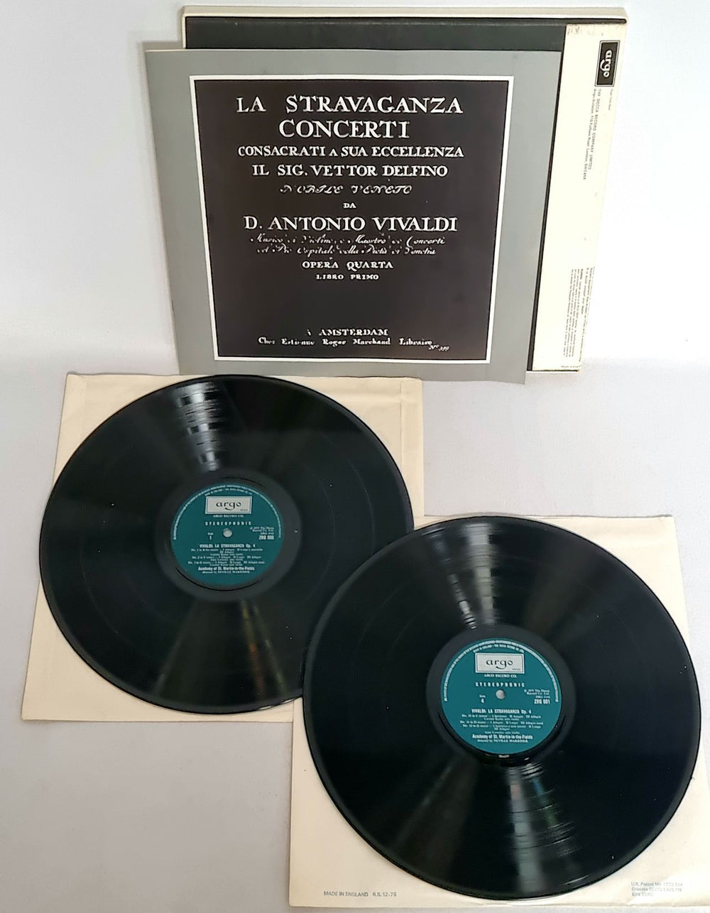 Antonio Vivaldi Vivaldi: La Stravaganza Op. 4 UK vinyl LP album (LP record) VI2LPVI775087