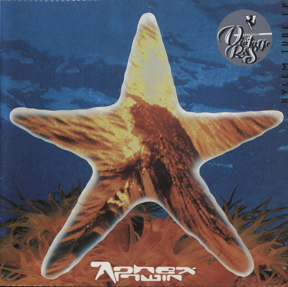 Aphex Twin Xylem Tube EP - Vintage R&S Sticker Belgian 12" vinyl single (12 inch record / Maxi-single) RS9209
