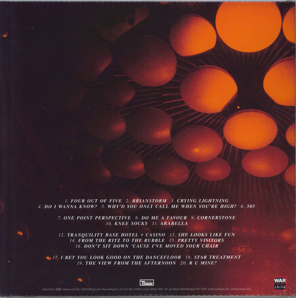 Arctic Monkeys Live At The Royal Albert Hall - 180gm Clear vinyl -Sealed UK 2-LP vinyl record set (Double LP Album) 887828049035