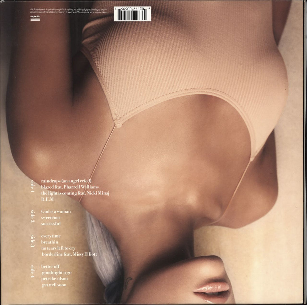 Ariana Grande Sweetener - 180gm - EX UK 2-LP vinyl record set (Double LP Album) 602577005954