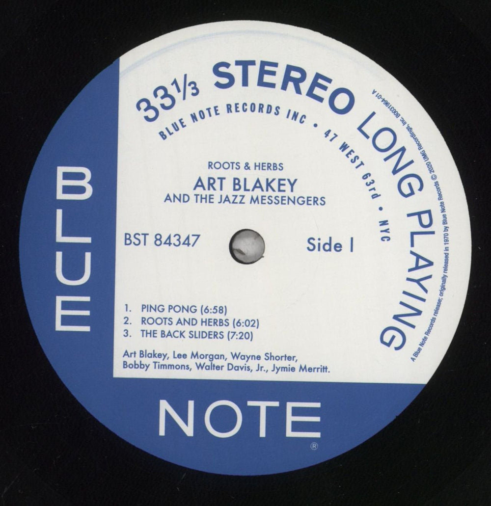 Art Blakey & The Jazz Messengers Roots And Herbs - 180gm UK vinyl LP album (LP record) AB4LPRO844651