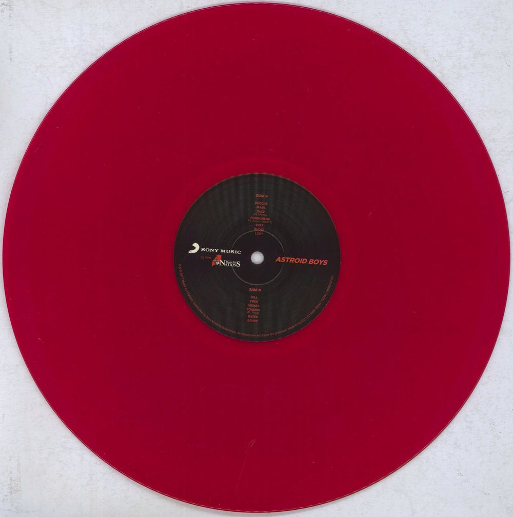 Astroid Boys Broke - Red Vinyl UK vinyl LP album (LP record) 68TLPBR836475