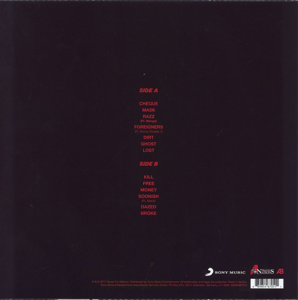 Astroid Boys Broke - Red Vinyl UK vinyl LP album (LP record)