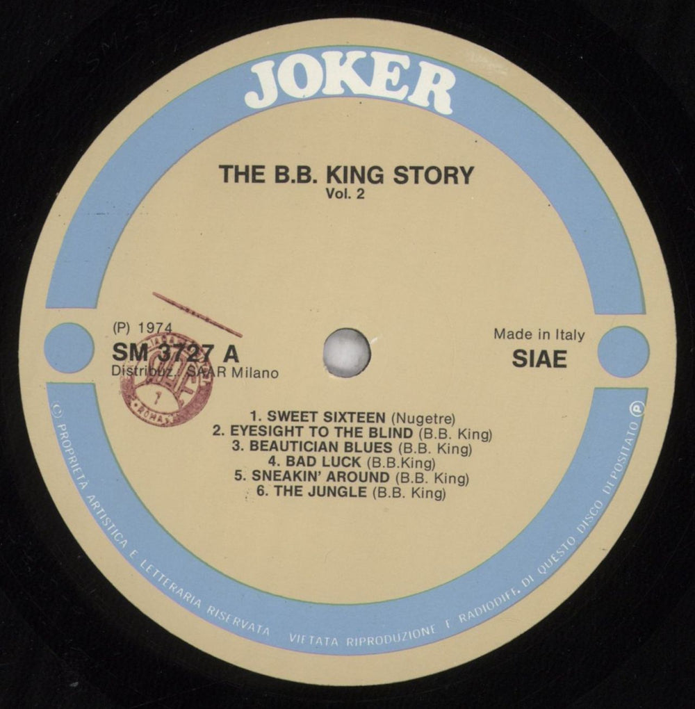 B B King The B.B. King Story Vol. 2 Italian vinyl LP album (LP record) BBKLPTH836935