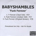 Babyshambles F#ck Forever - 3-track UK Promo CD-R acetate CD-R ACETATE