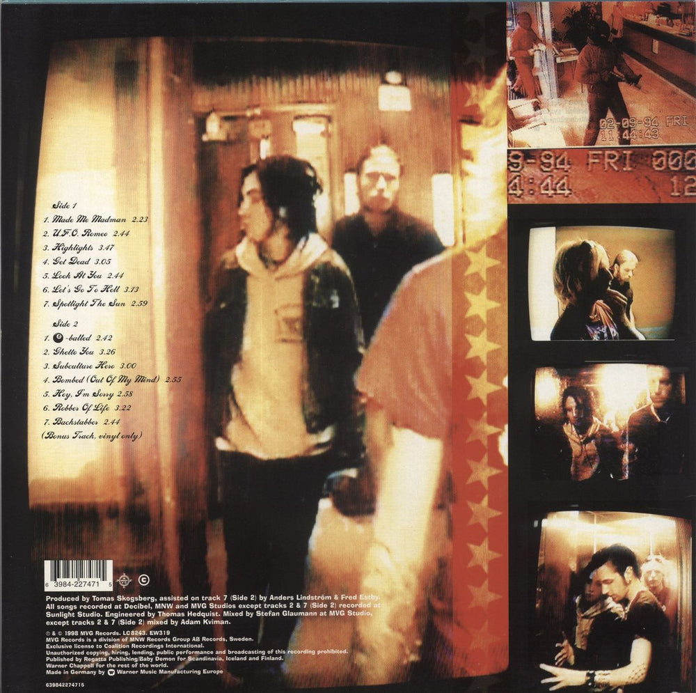 Backyard Babies Total 13 German vinyl LP album (LP record)