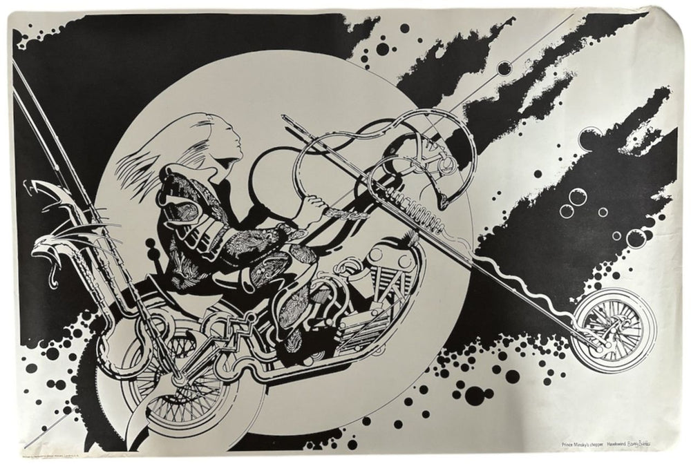 Barney Bubbles Hawkwind Posters - Complete Set UK poster 1972