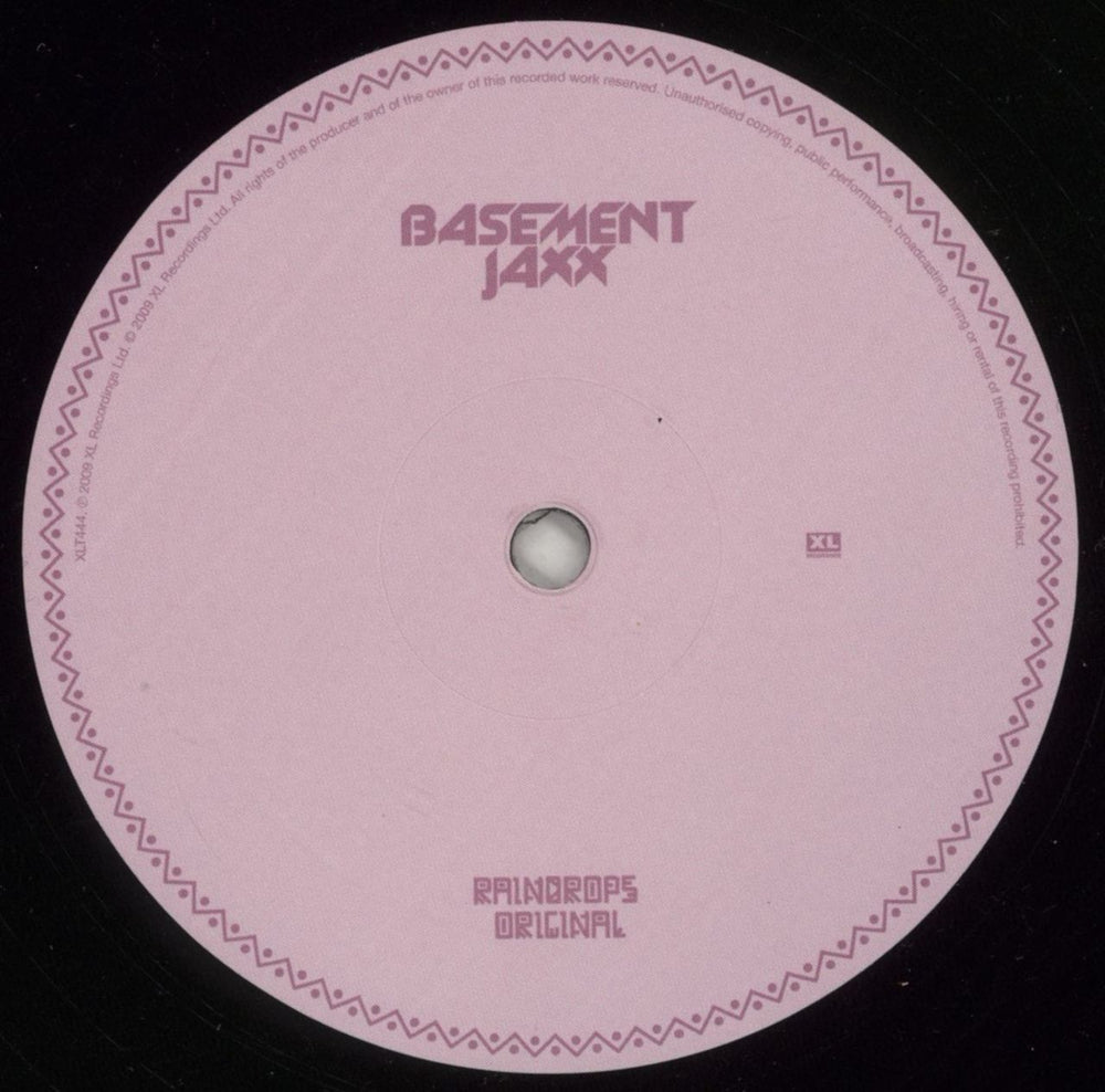 Basement Jaxx Raindrops UK 12" vinyl single (12 inch record / Maxi-single) BJX12RA472610